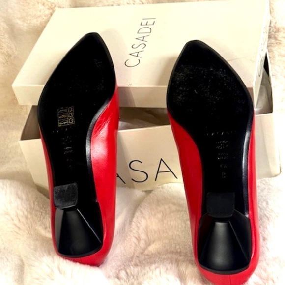 Red CASADEI Kitten Heels 8.5 [VINTAGE - NWT BARELY WORN] - Picture 3 of 7